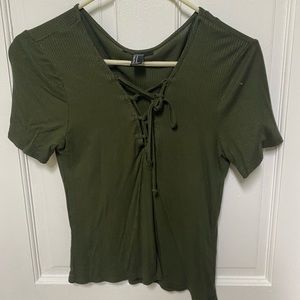 Dark green Womens top